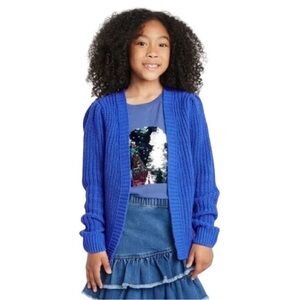 Cat & Jack NWT Girls Blue Cardigan